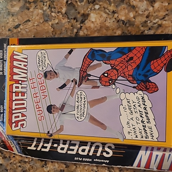 Spiderman super-fit youth fitness video. 1986. Rare. - Picture 3 of 6